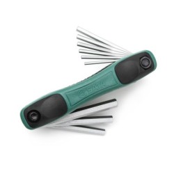 Sata 9 Tlg. Innensechskant-Stiftschlüssel Set mit Klapphalter