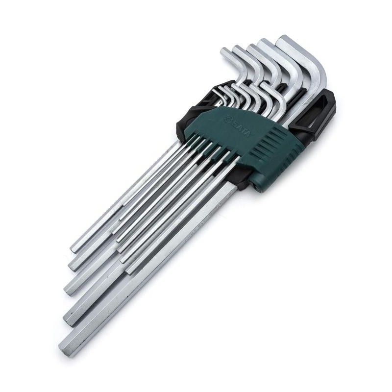 Sata 12 Tlg. Innensechskant-Winkelstiftschlüssel Set extra lang
