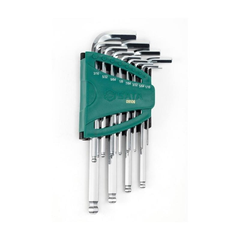 Sata 12 Tlg. Kugelkopf-Innensechskant-Winkelstiftschlüssel Set