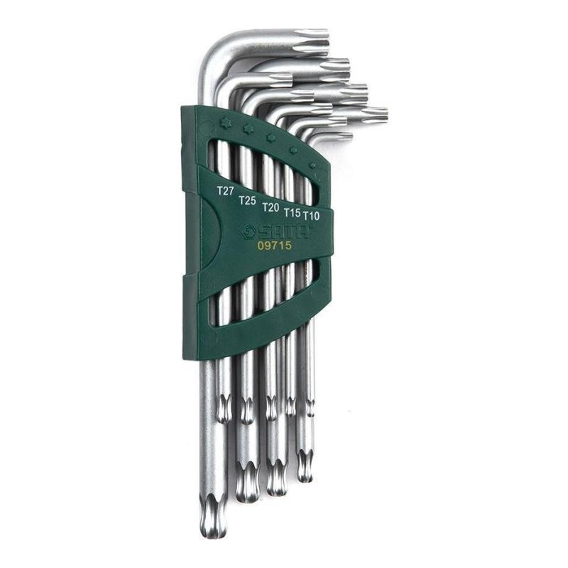 Sata 9 Tlg. Kugelkopf-Winkelstiftschlüssel Set mit Stirnlochbohrung To