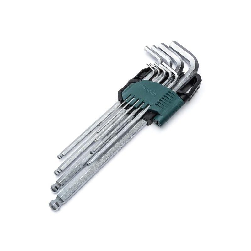 Sata 9 Tlg. Kugelkopf-Innensechskant-Winkelstiftschlüssel Set extra la