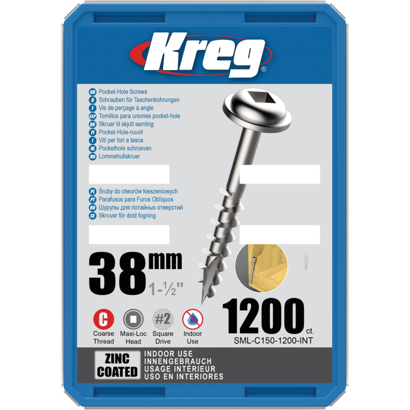 Kreg Pocket-Hole Schrauben 38 mm