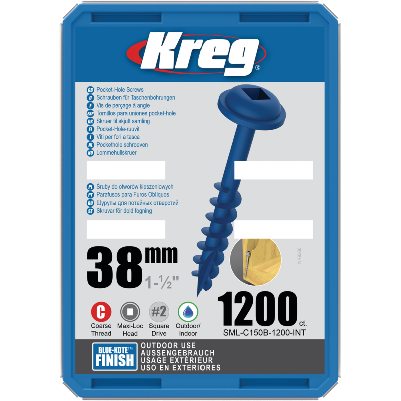 Kreg Pocket-Hole Schrauben 38 mm