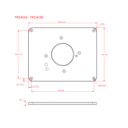 Kreg Frästisch-Einlegeplatte vorgebohrt