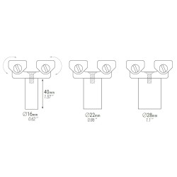 Piher TMB – ROHRADAPTER Ø 16x40 mm