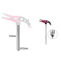 Piher TGA ERSATZSCHIENE MIT M8 Ø22x225 mm