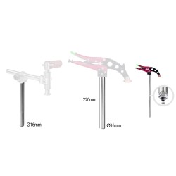 Piher TGA ERSATZSCHIENE MIT M8 Ø16x220 mm