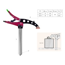 Piher TGA SCHIENE 16 mm, Ø28