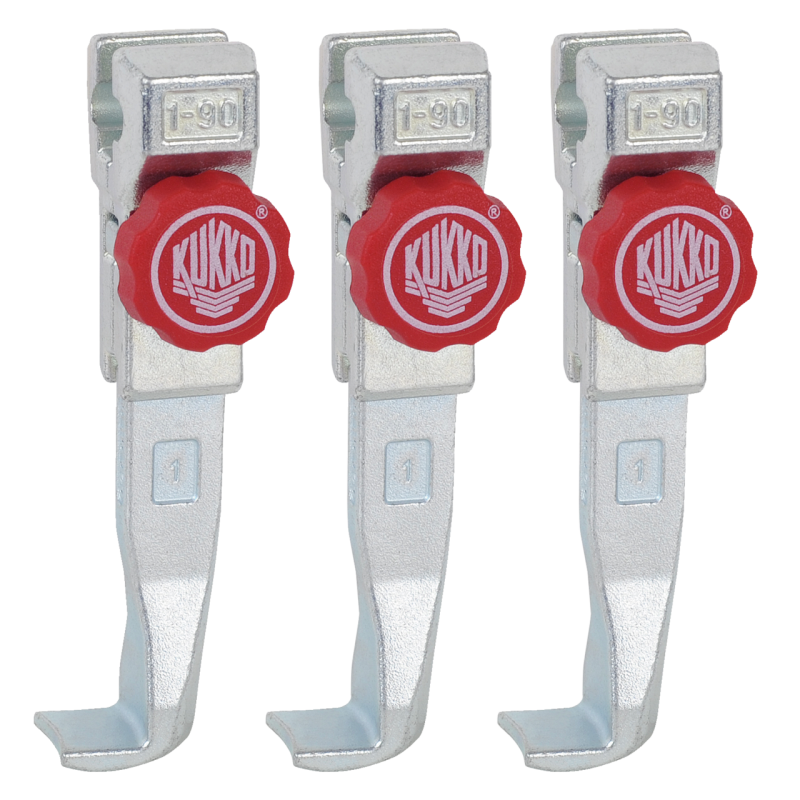 Kukko Schnellverstellbare Standard-Abzugshaken (Satz