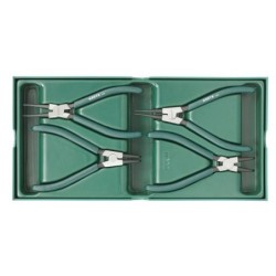 Sata 4 Tlg. Sicherungszangen Set für Außen- & Innenringe mit Einlage f