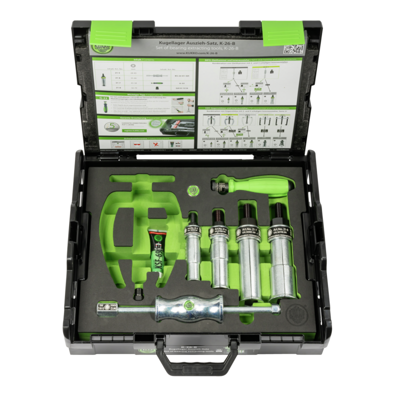Kukko Kugellager-Auszieh-Satz mit Gleithammer Ø 28-70 mm