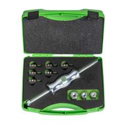 Kukko Gleithammersätze im Koffer mit Gewindeadaptern in verschiedenen Größen (22-0-10