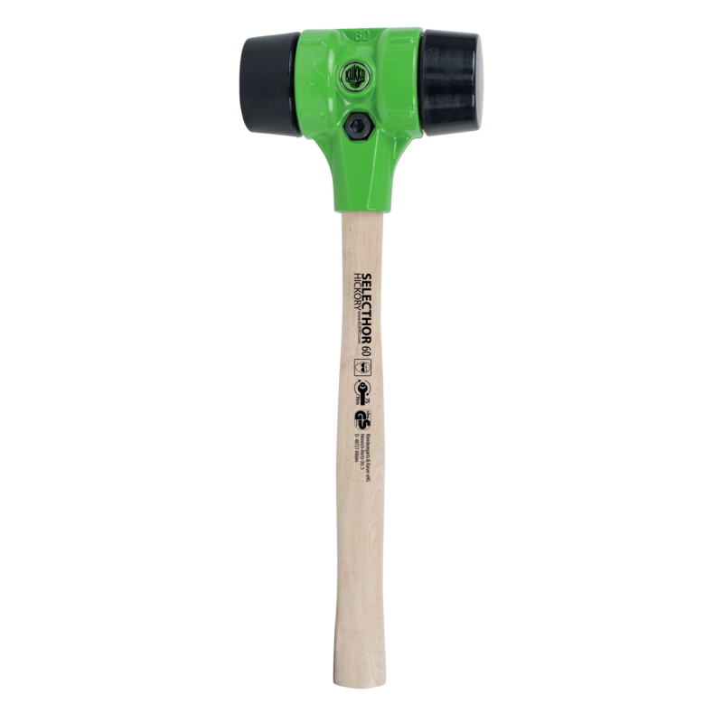 Kukko Schonhammer ?SELECTHOR? GU mit Schlageinsätzen aus Gummi Ø 60 mm (410 mm Gesamtlänge)