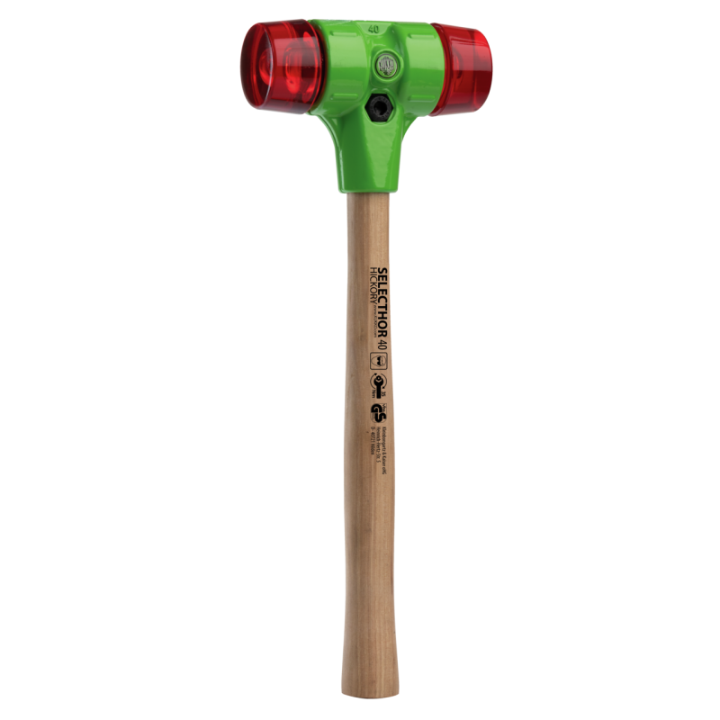 Kukko Schonhammer ?SELECTHOR? KU mit Schlageinsätzen aus Kunststoff Ø 60 mm (410 mm Gesamtlänge)